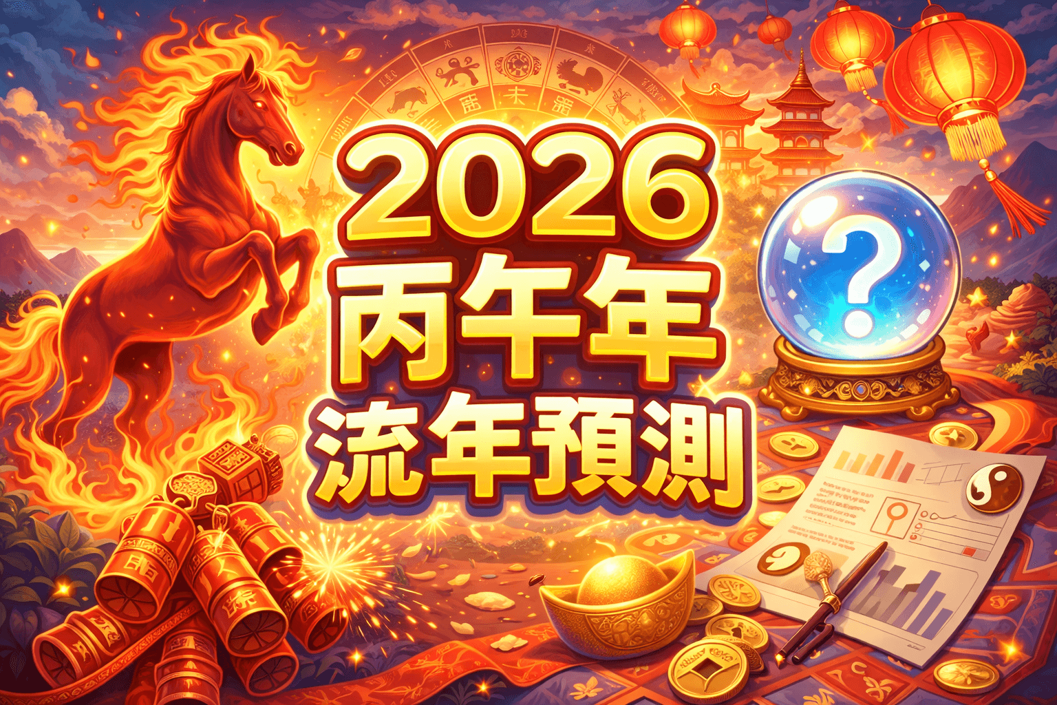2026丙午年：火馬奔騰的流年能量與運勢全解析